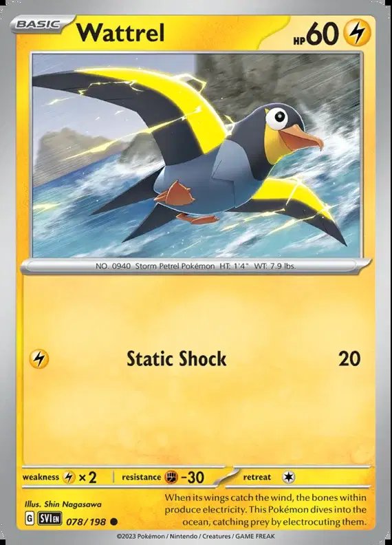 Wattrel — Scarlet & Violet Base Set 078/198