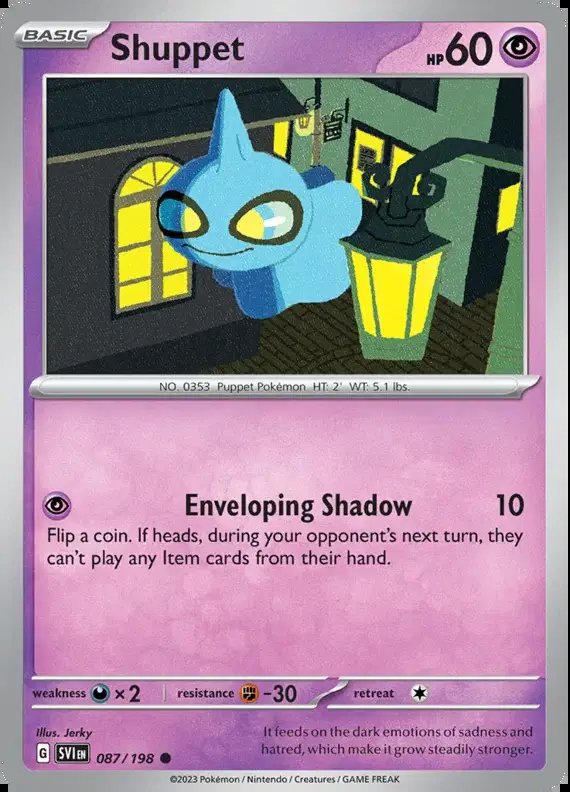 Shuppet — Scarlet & Violet Base Set 087/198