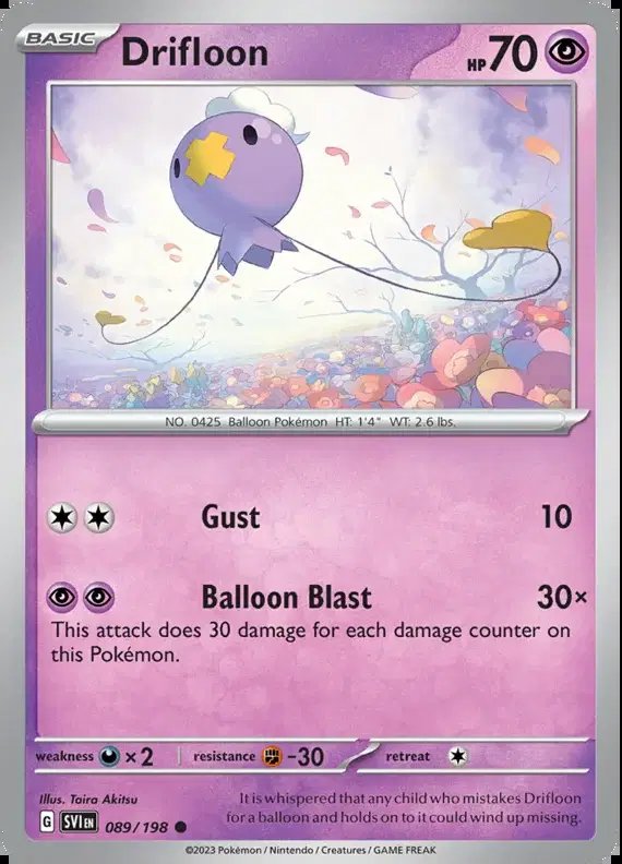 Drifloon — Scarlet & Violet Base Set 089/198