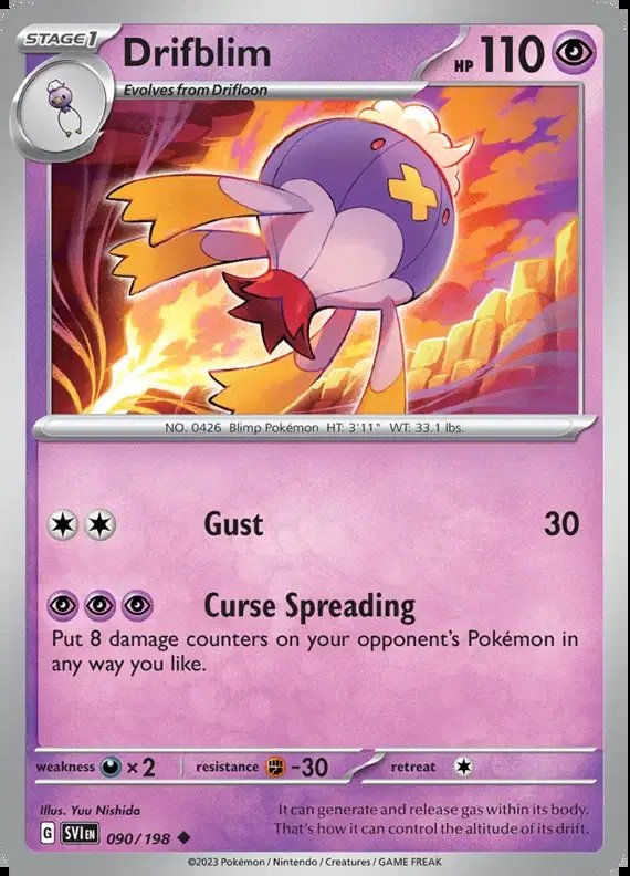 Drifblim — Scarlet & Violet Base Set 090/198
