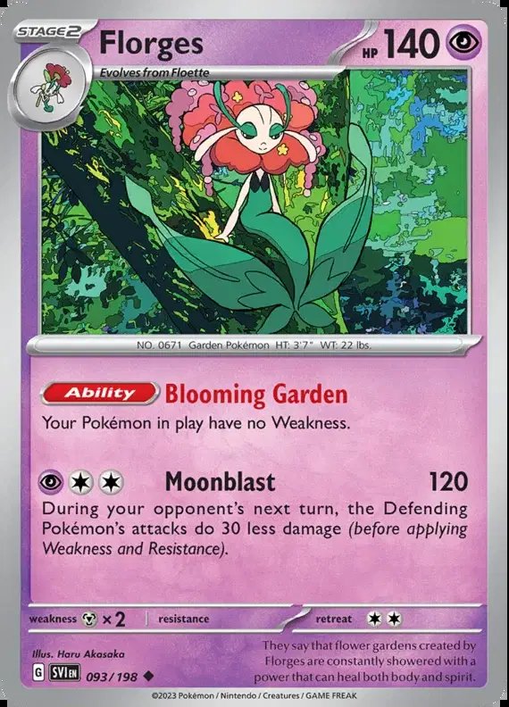 Florges — Scarlet & Violet Base Set 093/198