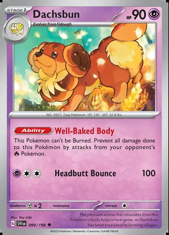 Dachsbun — Scarlet & Violet Base Set 099/198