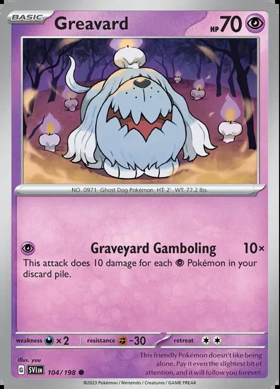 Greavard — Scarlet & Violet Base Set 104/198