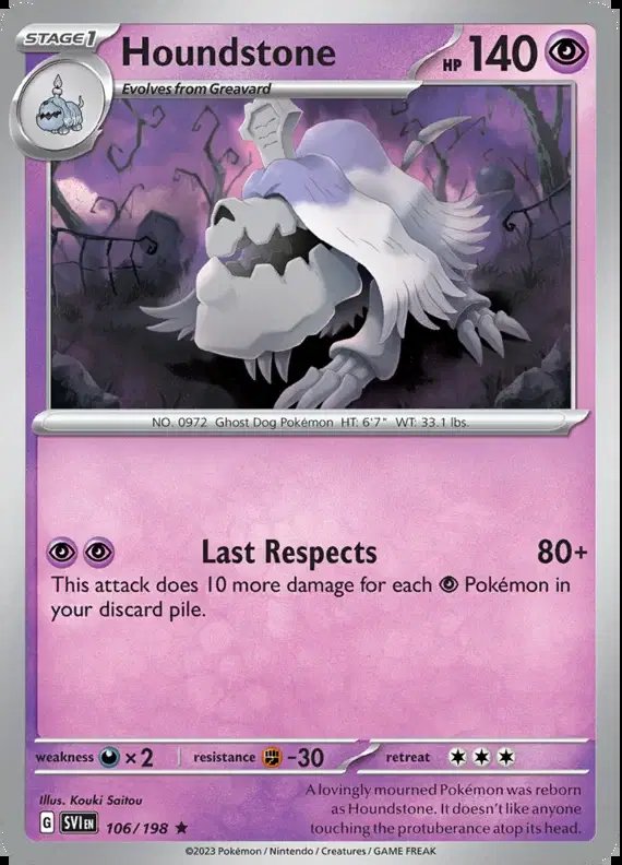 Houndstone — Scarlet & Violet Base Set 106/198