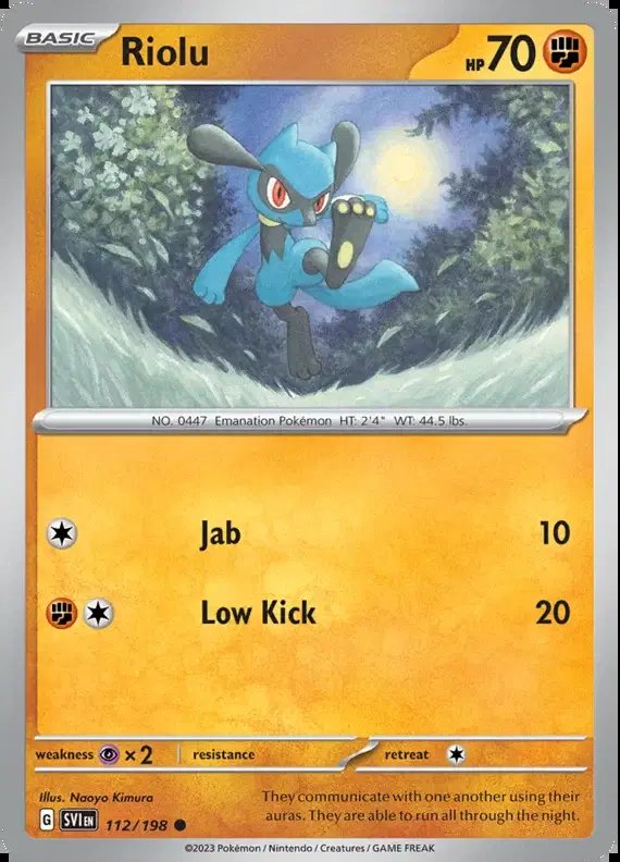 Riolu — Scarlet & Violet Base Set 112/198