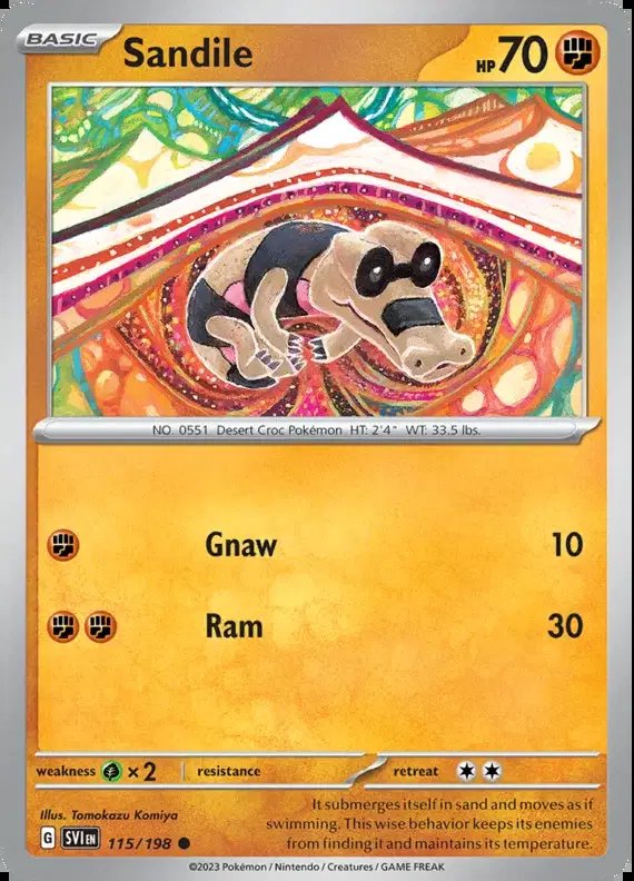 Sandile — Scarlet & Violet Base Set 115/198