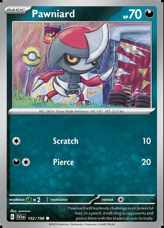 Pawniard — Scarlet & Violet Base Set 132/198