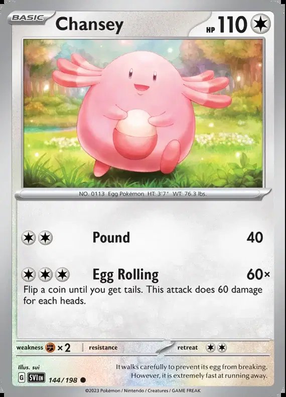 Chansey — Scarlet & Violet Base Set 144/198