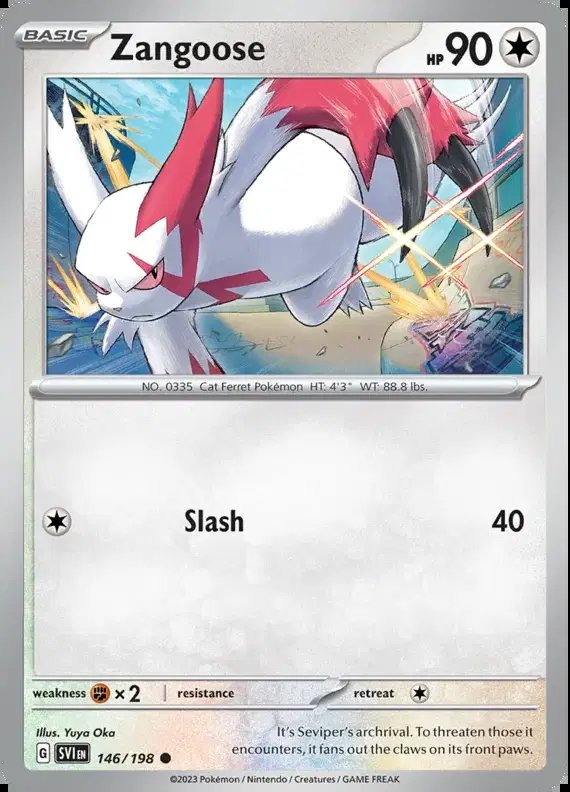 Zangoose — Scarlet & Violet Base Set 146/198