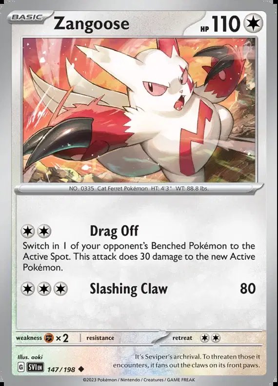 Zangoose — Scarlet & Violet Base Set 147/198
