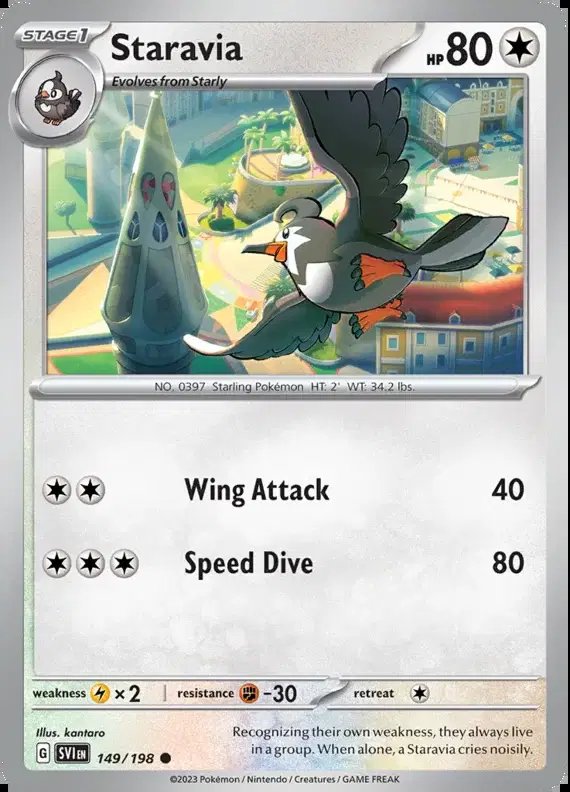 Staravia — Scarlet & Violet Base Set 149/198