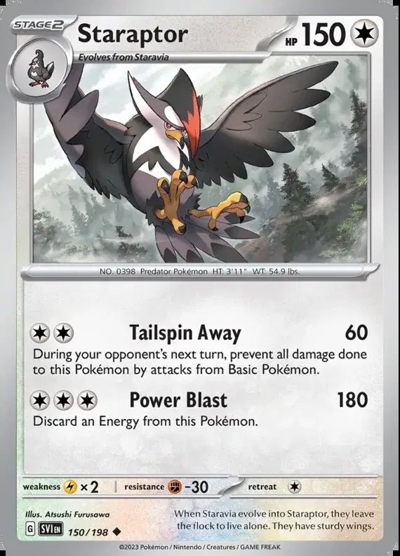 Staraptor — Scarlet & Violet Base Set 150/198