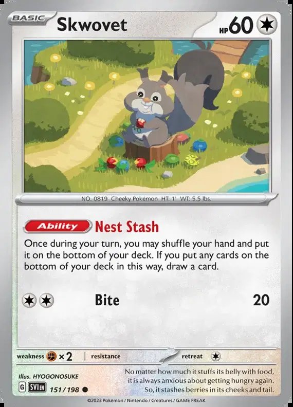 Skwovet — Scarlet & Violet Base Set 151/198