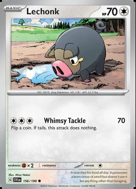 Lechonk — Scarlet & Violet Base Set 156/198