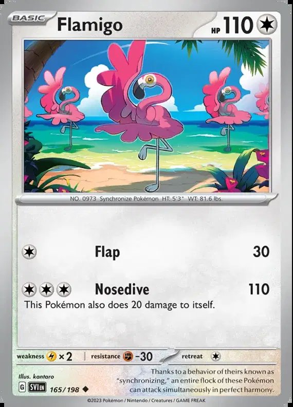 Flamigo — Scarlet & Violet Base Set 165/198