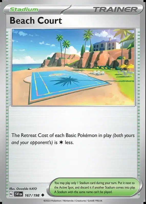 Beach Court — Scarlet & Violet Base Set 167/198