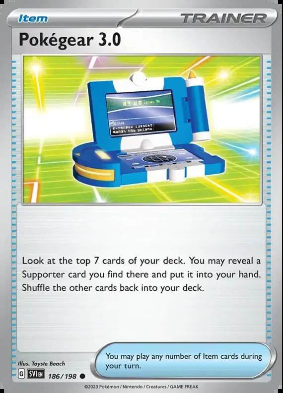 Pokegear 3.0 — Scarlet & Violet Base Set 186/198