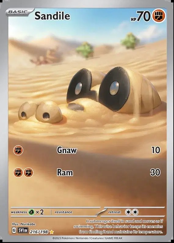 Sandile — Scarlet & Violet Base Set 216/198