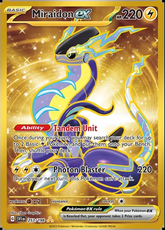 Miraidon ex — Scarlet & Violet Base Set 253/198