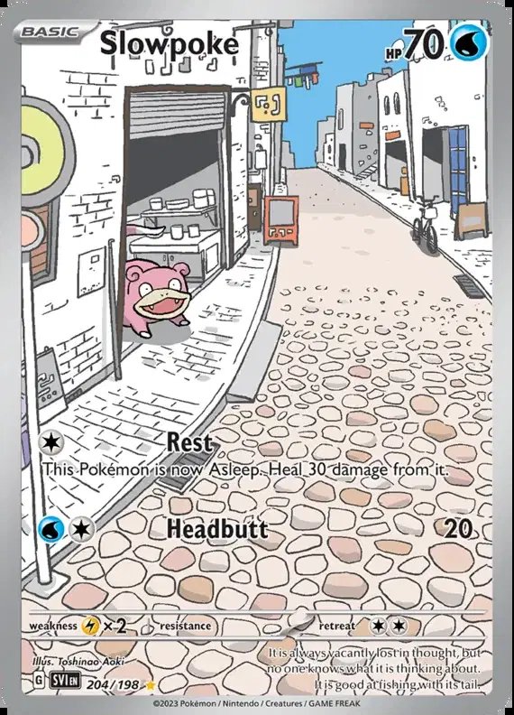 Slowpoke — Scarlet & Violet Base Set 204/198
