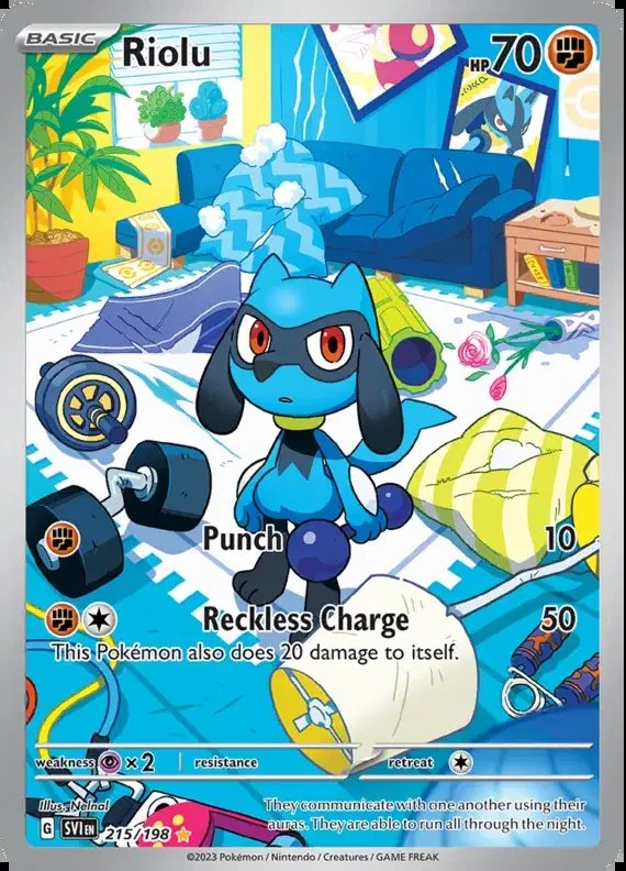 Riolu — Scarlet & Violet Base Set 215/198