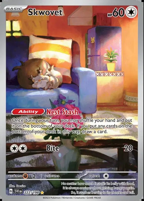 Skwovet — Scarlet & Violet Base Set 222/198