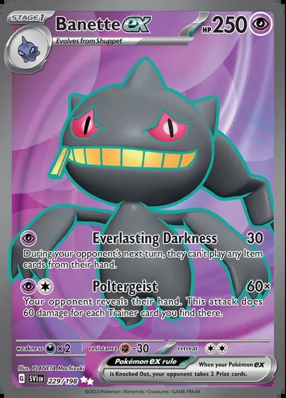 Banette ex — Scarlet & Violet Base Set 229/198