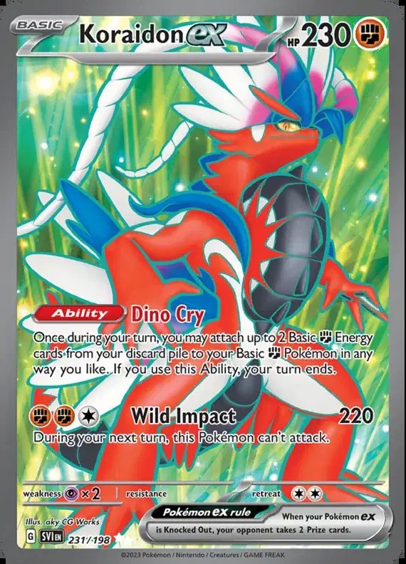 Koraidon ex — Scarlet & Violet Base Set 231/198