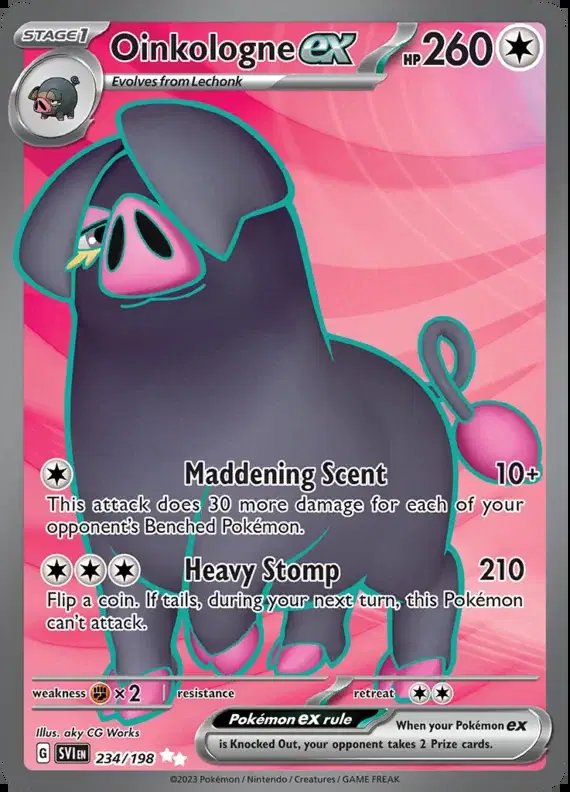 Oinkologne ex — Scarlet & Violet Base Set 234/198