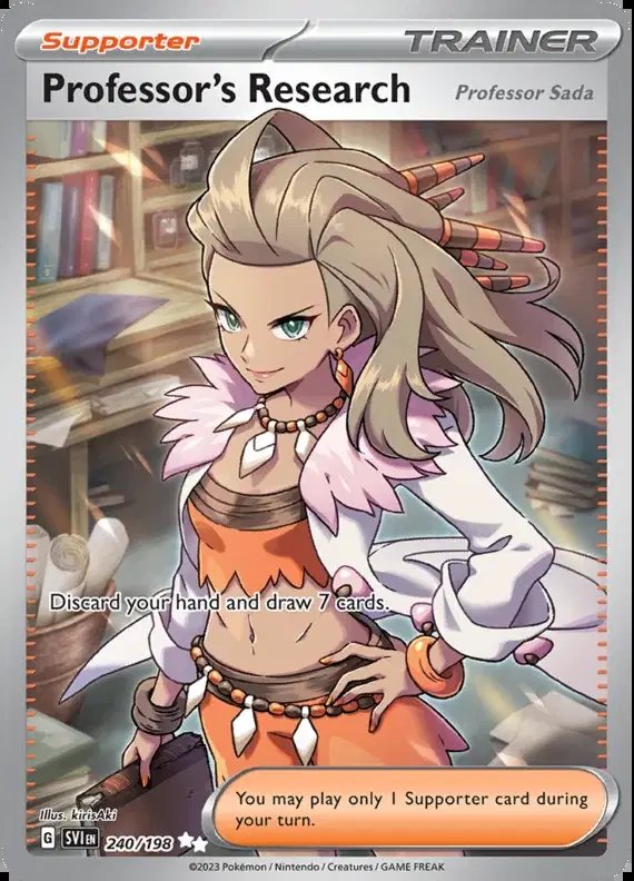 Professor's Research (Professor Sada) — Scarlet & Violet Base Set 240/198