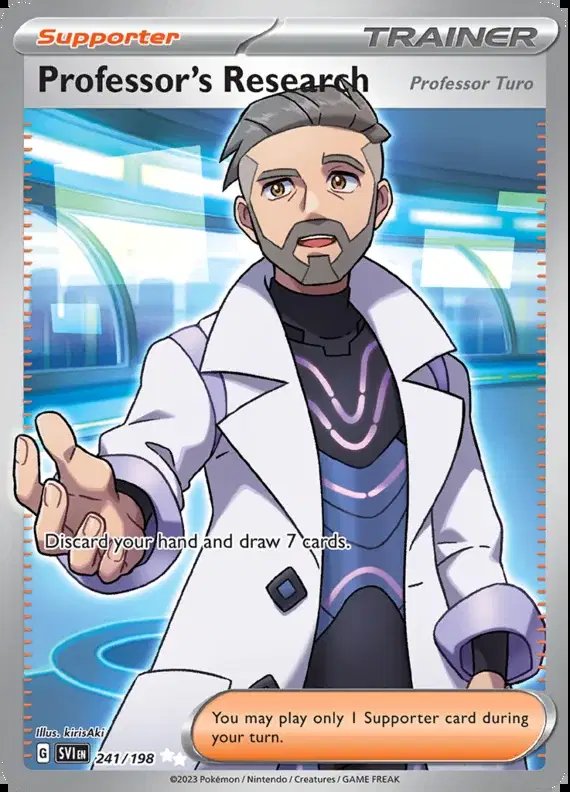Professor's Research (Professor Turo) — Scarlet & Violet Base Set 241/198