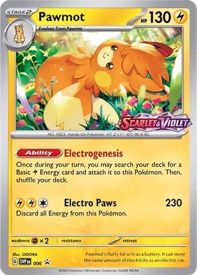 Pawmot (Prerelease) — Scarlet & Violet Promo 006