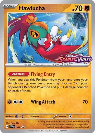 Hawlucha (Prerelease) — Scarlet & Violet Promo 007