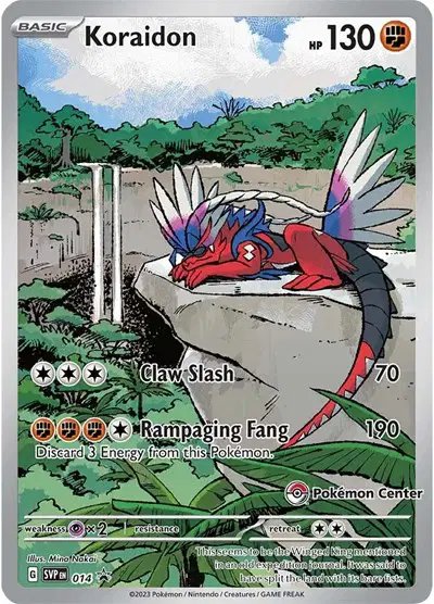 Koraidon (Pokemon Center Exclusive) — Scarlet & Violet Promo 014