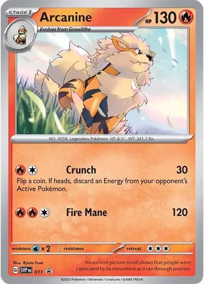 Arcanine — Scarlet & Violet Promo 011