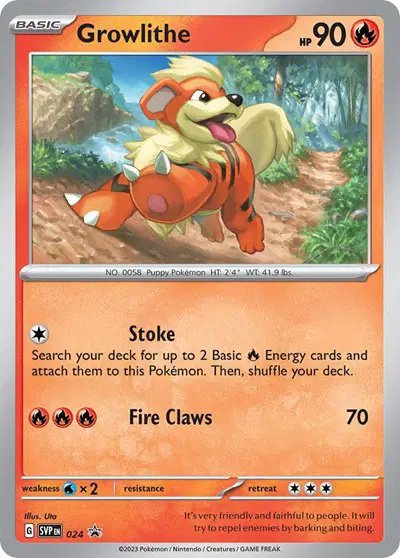 Growlithe — Scarlet & Violet Promo 024
