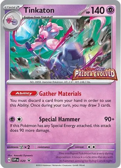 Tinkaton (Prerelease) — Scarlet & Violet Promo 020