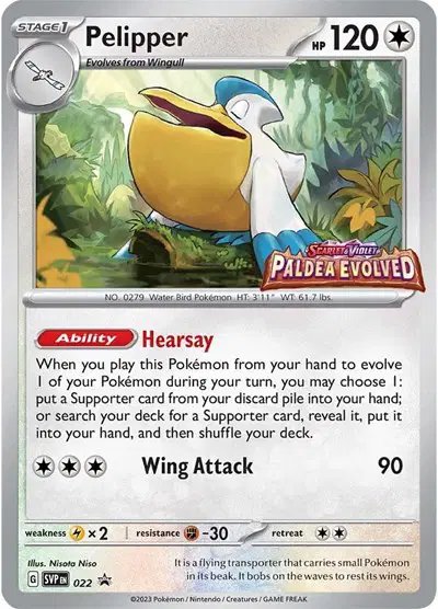 Pelipper (Prerelease) — Scarlet & Violet Promo 022