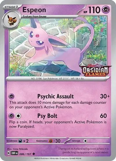 Espeon (Best Buy Exclusive) — Scarlet & Violet Promo 086/197