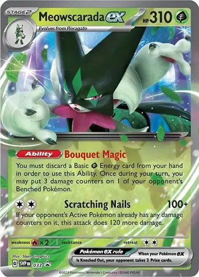 Meowscarada ex — Scarlet & Violet Promo 033