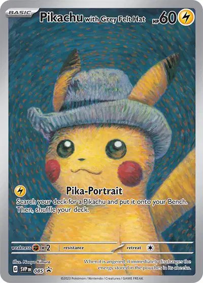 Pikachu with Grey Felt Hat — Scarlet & Violet Promo 085