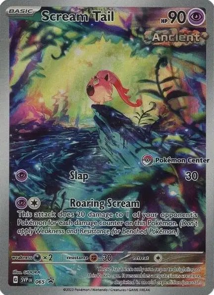 Scream Tail (Pokemon Center Exclusive) — Scarlet & Violet Promo 065