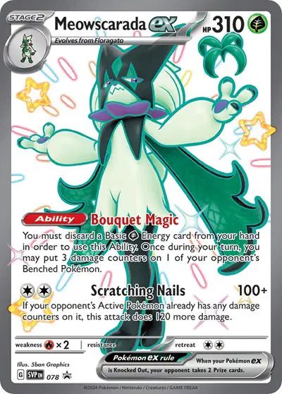Meowscarada ex — Scarlet & Violet Promo 078
