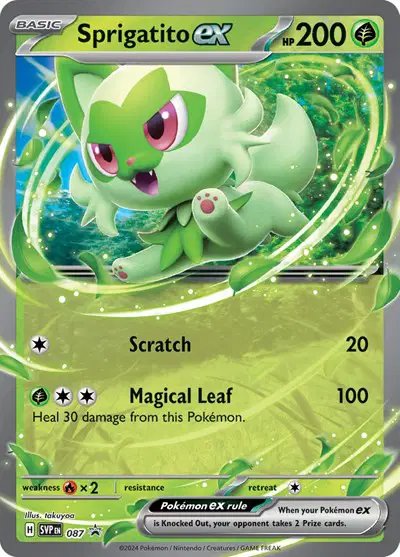 Sprigatito ex — Scarlet & Violet Promo 087