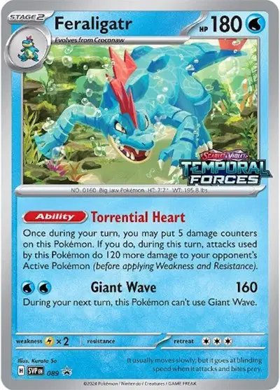 Feraligatr (Prerelease) — Scarlet & Violet Promo 089