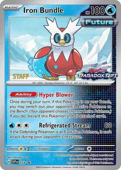 Iron Bundle (Prerelease) [Staff] — Scarlet & Violet Promo 058