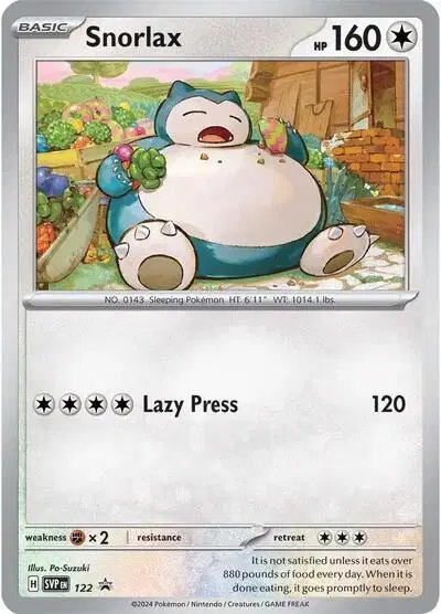 Snorlax — Scarlet & Violet Promo 122