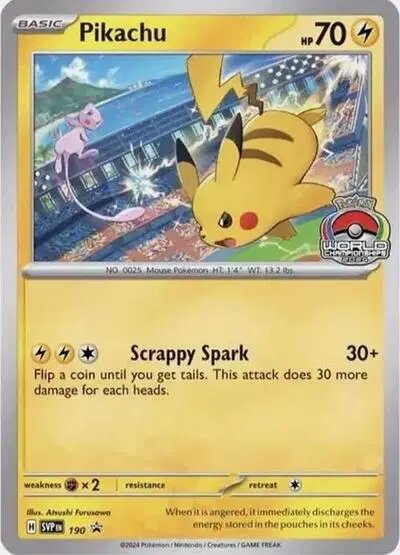 Pikachu — Scarlet & Violet Promo 190