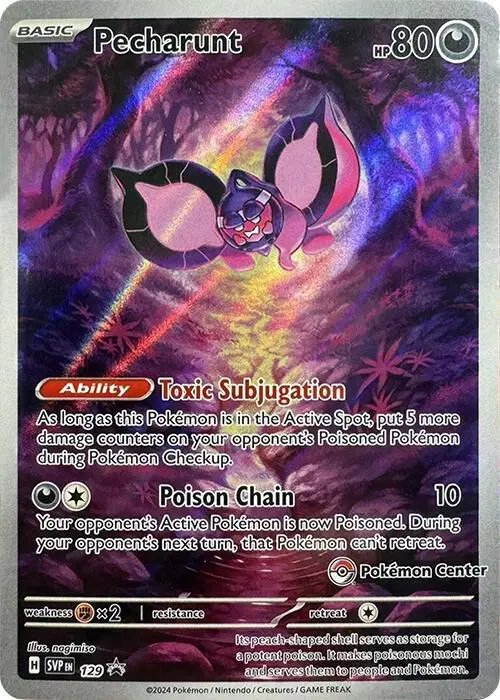 Pecharunt (Pokemon Center Exclusive) — Scarlet & Violet Promo 129