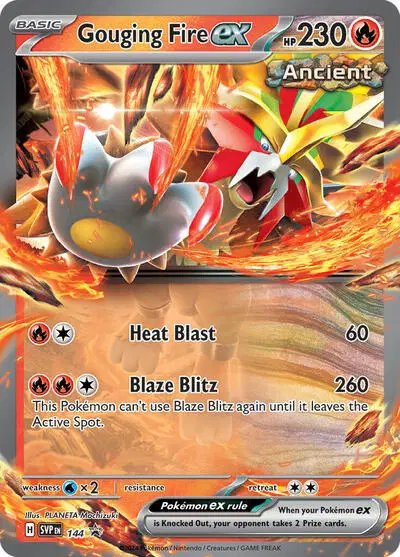 Gouging Fire ex — Scarlet & Violet Promo 144